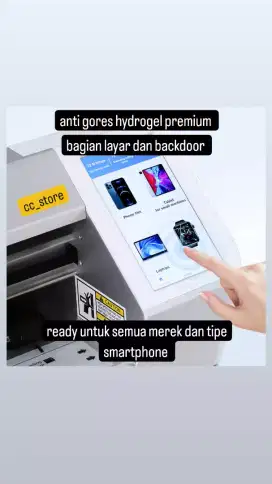 Anti Gores Screen Protector hydrogel semua tipe HP Android dan iPhone
