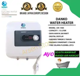 Paket Water Heater Listrik DANKO Low Watt (200W)