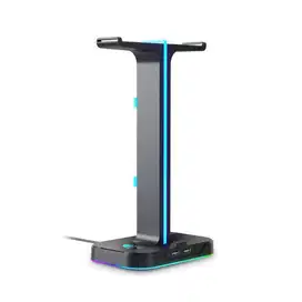 DA Standing T Gantungan Headset Meja RGB