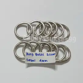 Ring Bulat Besi Nikel 2,5cm Tebal 4mm Aksesoris Tas Gantungan Kunci