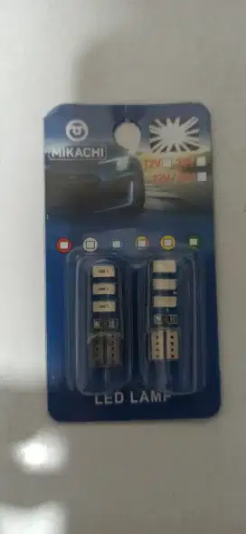 Lampu led T10 warna biru