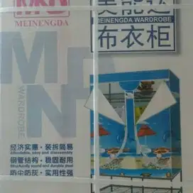 2nd RAK GANTUNG BAJU JUMBO 3D DENGAN KAKI TEMPAT SEPATU