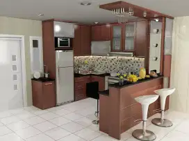 Paket isi rumah baru, setup dapur, ruang keluarga dan kamar