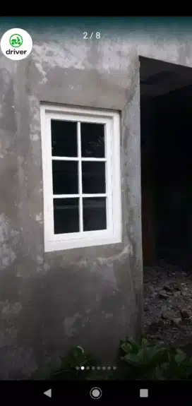 Jendela unik perumahan modern mewah awet bahan aluminium dan kaca