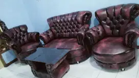 Sofa brazil merah sembur hitam