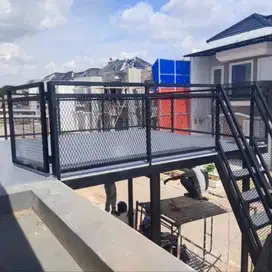 kanopi balkon varian warna hitam