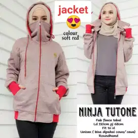 Jacket wanita Ninja Tutone #soft red