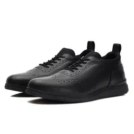 Sepatu Kulit Formal Original Kenzio Aristo Black TotoSuryo x Kenzio
