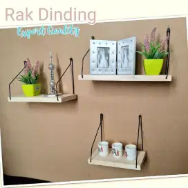 Rak Dinding Kayu Ambalan 30cm x 12cm