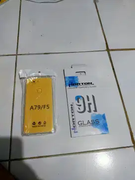 Softcase Bening Oppo F5, Premium Tempered Glass Oppo F5, Kartu perdana