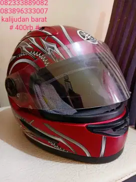 Helm yamaha red kinyis-kinyis