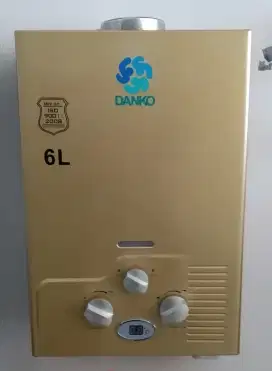 Paket Water Heater Gas Danko 6L