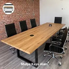 Meja meeting kantor ukuran 300x100x75x3cm