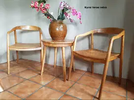 Kursi art deco kayu jati