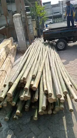 Jual bambu steger dan kayu kaso