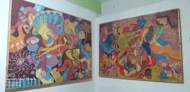 Dijual Lukisan RICON IBDAR. Lukisan dipajang IEC Bogor  Wr Jambu Bogor