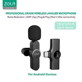 Zola Mic Wireless Smartphone Clip On Vlog Lavalier Microphone Wireless