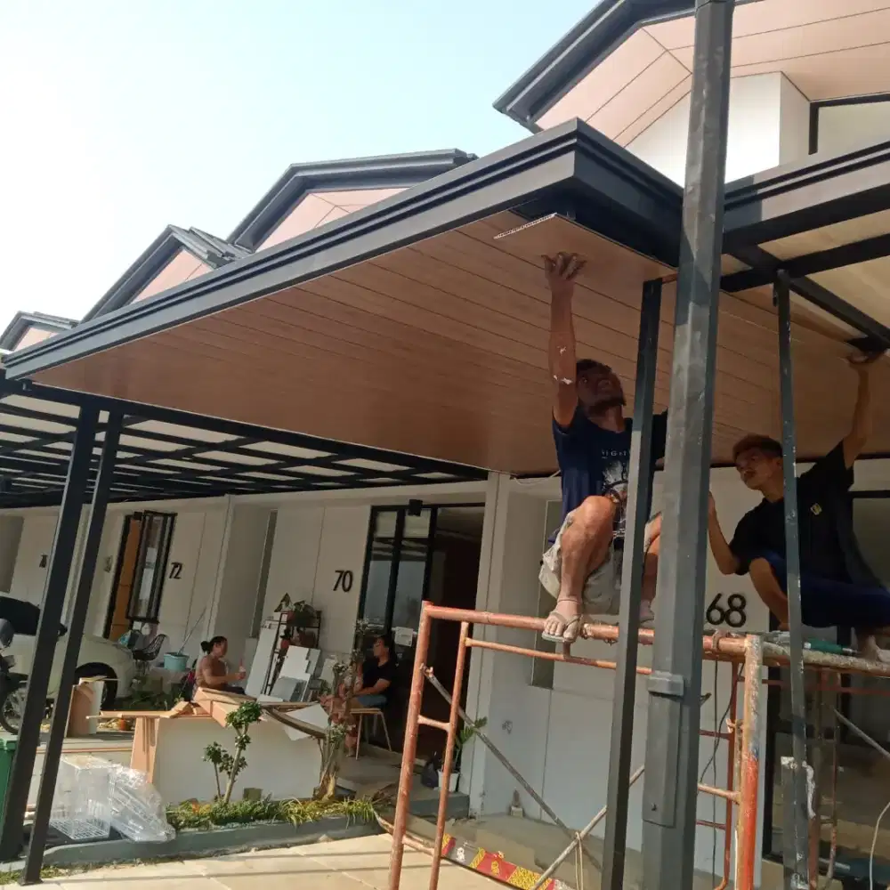 Kanopi besi Atep alderon bawah pelapon vce