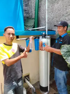 Filter saringan air pompa sumur bor tanah / PDAM PAM kuning keruh bau