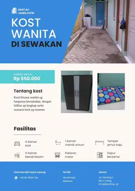 Kost Kostan Putri (wanita)