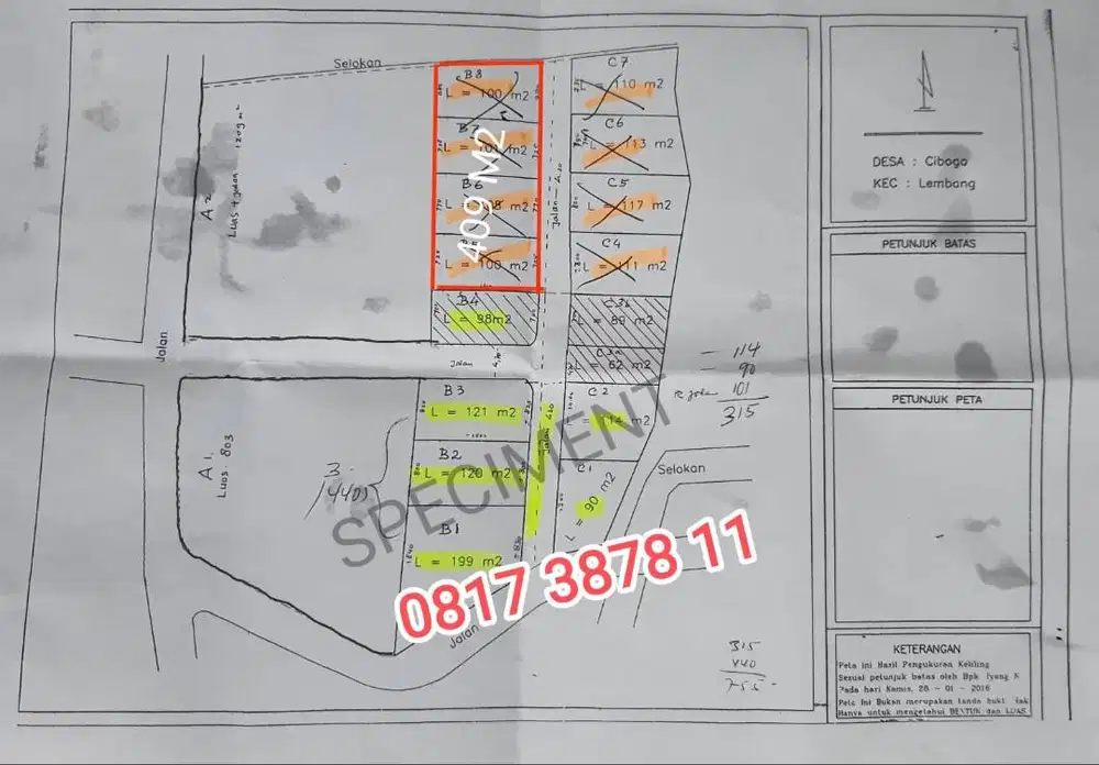 Jarang Ada - Kavling SHM Di Pusat Wisata Lembang