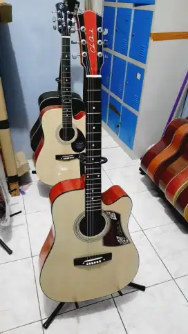 Gitar akustik jumbo new natural 350