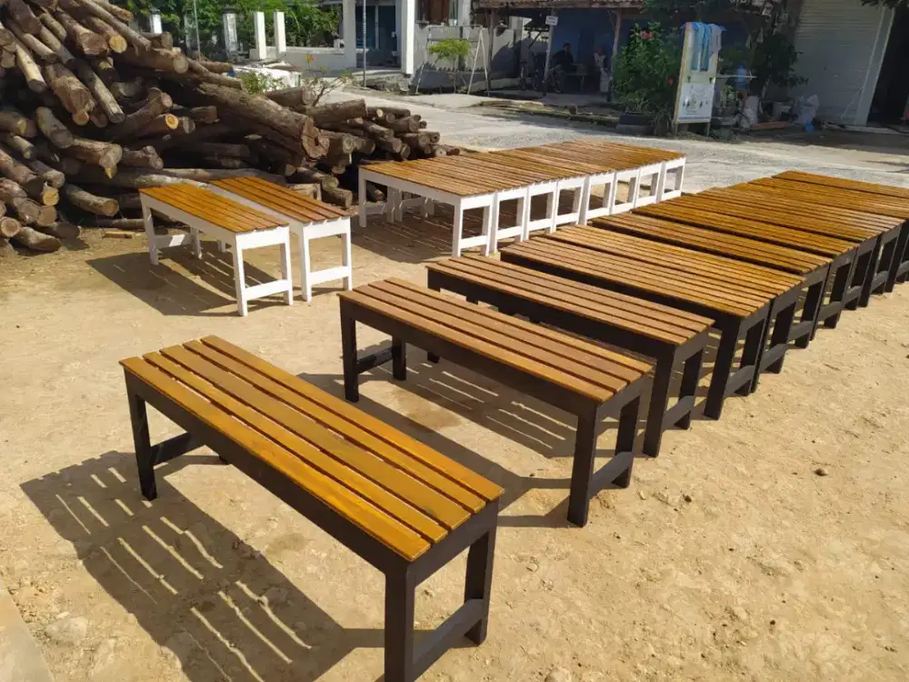 Meja warkop murah full kayu