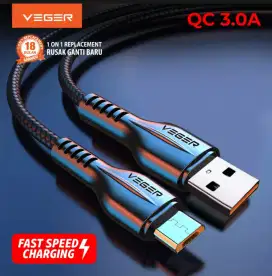 VEGER Kabel Data Cable VG18 USB MICRO 100cm