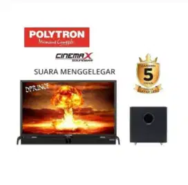 LED POLYTRON 32in PLD 32BV1558 soundbar suara menggelegar