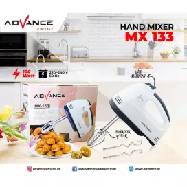 Hand Mixer Advance  MX-133 mesin pengaduk kue roti 7 Speeds pencampur