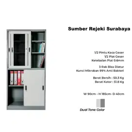 Lemari Besi Sliding untuk Kantor/Rumah