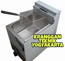 (KRANGGAN TEKNIK)deep fryer gas 1 tungku utk goreng ayam kentang