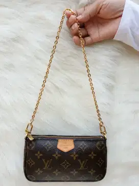 Tas Import Eks Louis Vuitton Handbag Mini Pesta Kulit Asli ad no sr