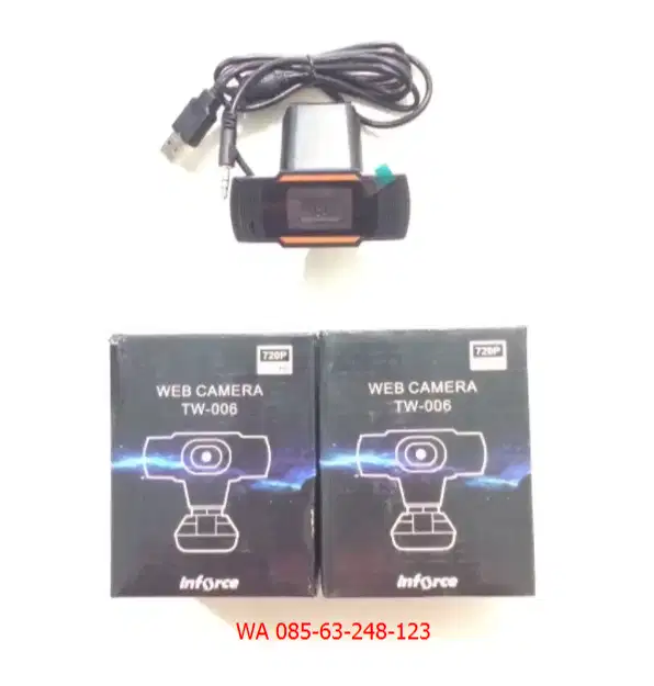 N E W WEBCAM untuk Laptop/PC INFORCE HD 720p USB Plug n Play