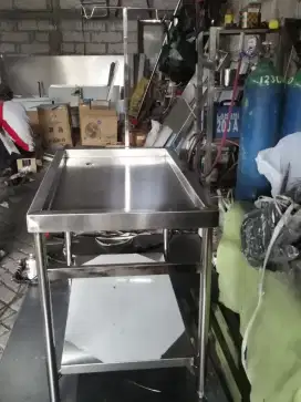 Meja petshop Stainless
