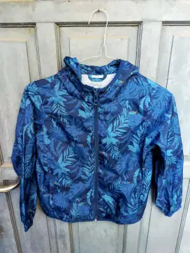 Jacket Windbreaker Anak Impor Indigo Bank size 120cm