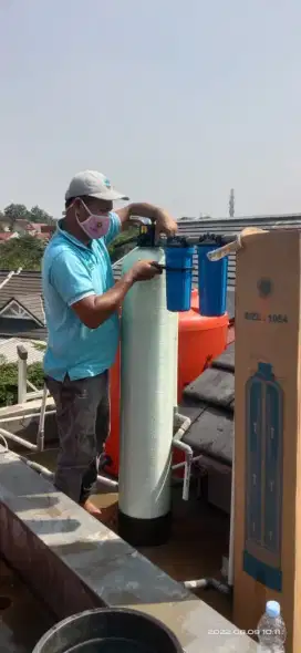 Filter saringan air zat besi kuning bau berminyak kapur warna keruh