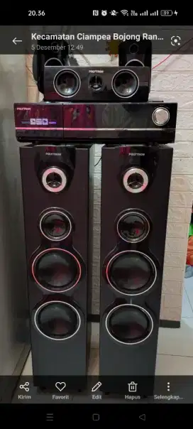 Jual speaker aktif merk polytron