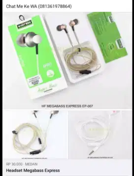 Headset Express Megabass Berkaret