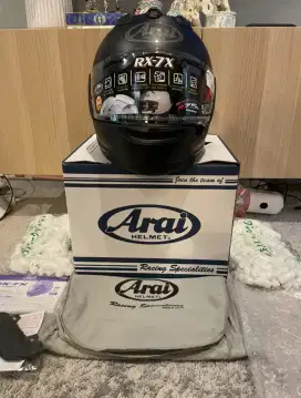 arai black doff rx7x NEW BARU rx 7 x visor helm dark flat df size m