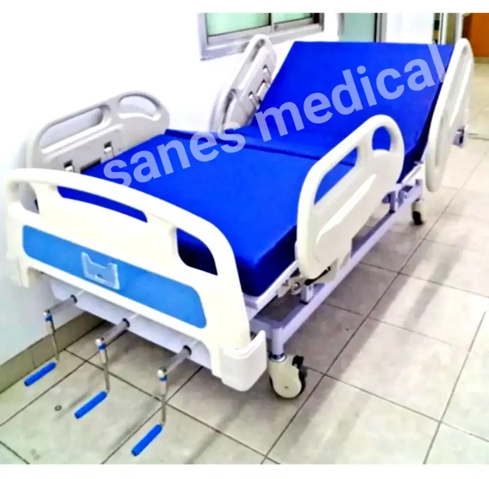 Bed Prokes VVIP Ranjang 1 2 3 Engkol Crank Rumah Sakit non elektrik RS
