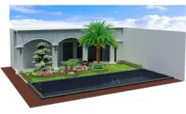 Ampyang batu sikat garasi,taman,kolam Surabaya, Sidoarjo, Gresik