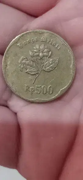 Uang 2bh coin 500 melati 1992 diburu kolektor 500jt disc abis 2jt all