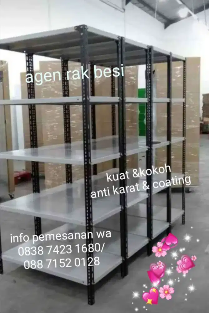 Rak Besi siku lubang baru