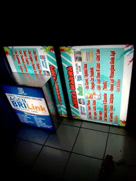 Huruf timbul neon box reklame