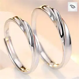 Cincin pasangan – Cincin tunangan perak anti karat S925