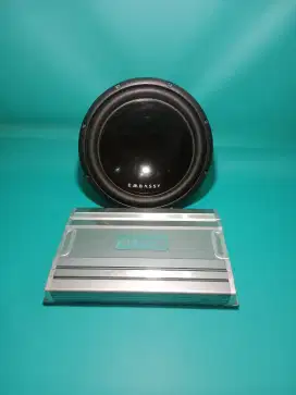Ples Pasang Power PCA MOS-4.175 4cenel & Subwoofer Embassy ES-309D 12