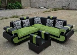 Sofa L sudut 221 +1meja premium