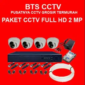 Obral Paket CCTV 4 kamera Full HD 2 MP Gratis Pasang & Online HP Murah