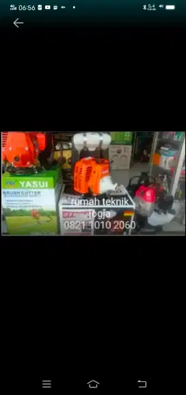 (RUMAH TEKNIK JOGJA)Pemotong rumput gendong aneka merk dan spek